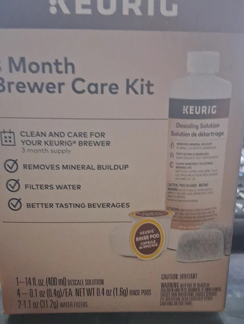 Keurig 3 Month Brewer Care Kit
